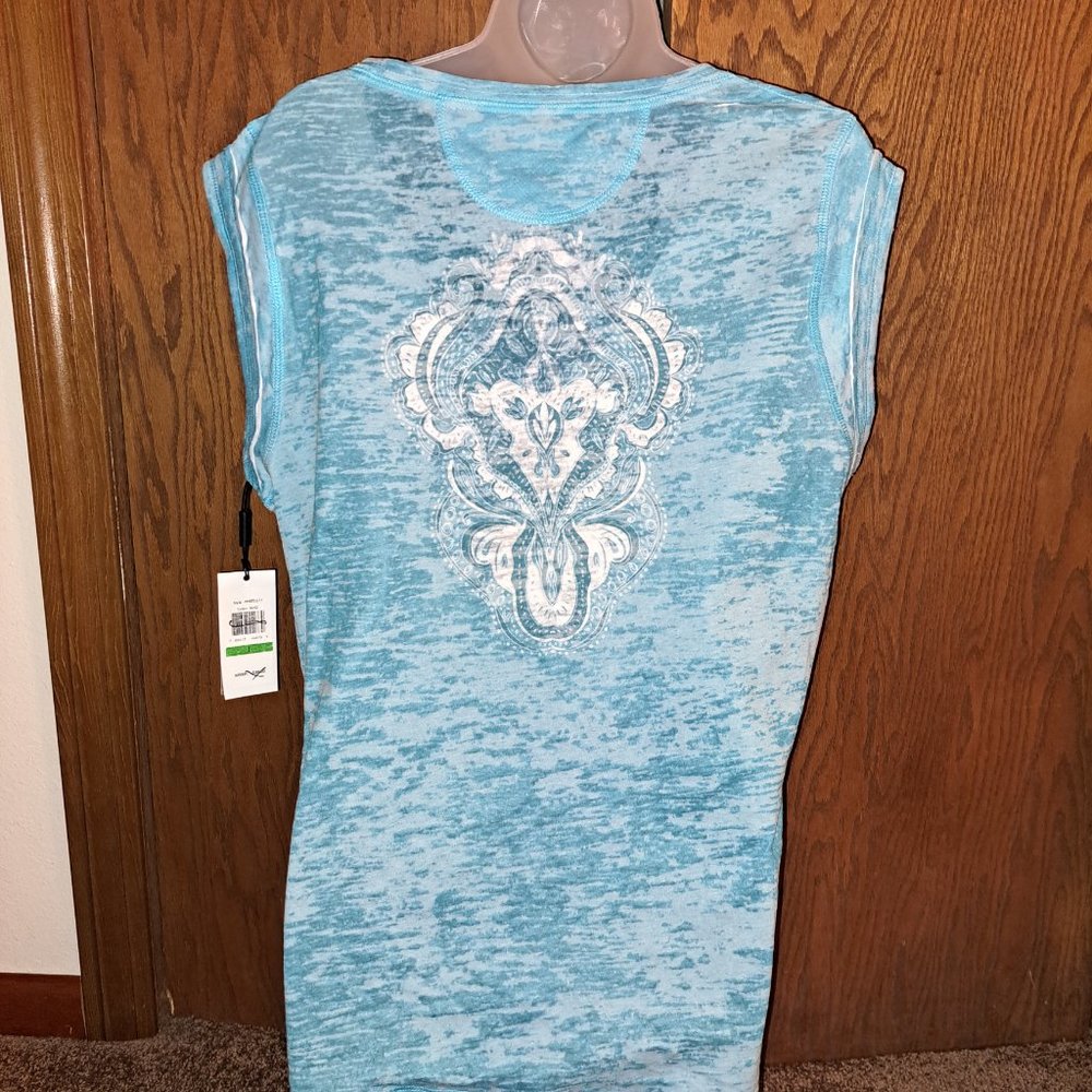 Calvin Klein Performance Quick Dry Top,Short Sleeve/Sleeve less size Large - Picture 2 of 7